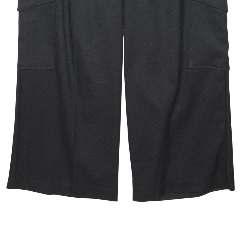 KOTON Arzu Sabanci Wide Leg Black Pants Size EU 42 Large - Picture 7 of 13